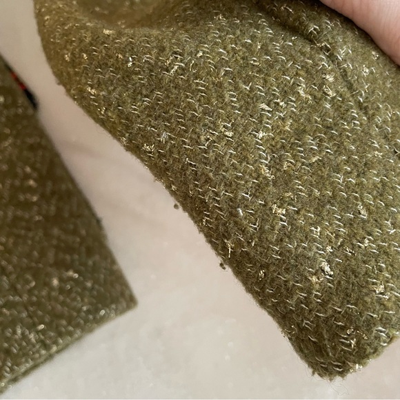 A New Day Green Metallic Wool Blend Lady Jacket ✨ - Picture 11 of 16